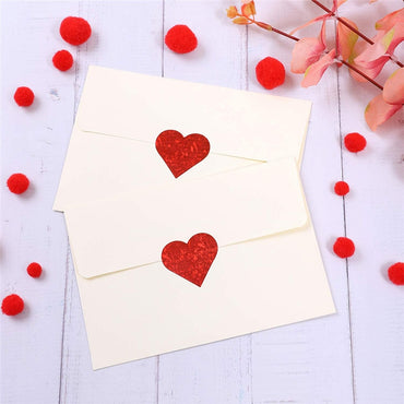 500pcs heart shape labels  stickers