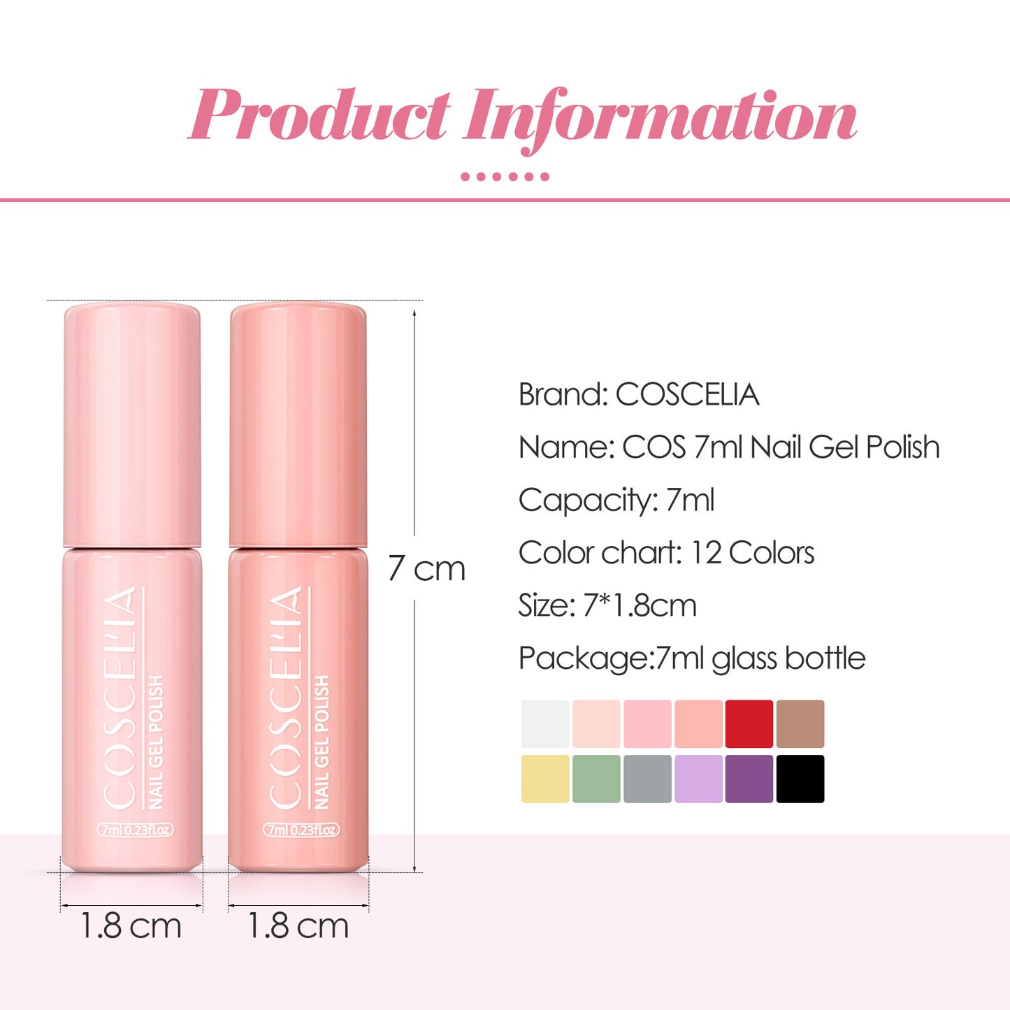 Macaron color round tube Series Nail Polish