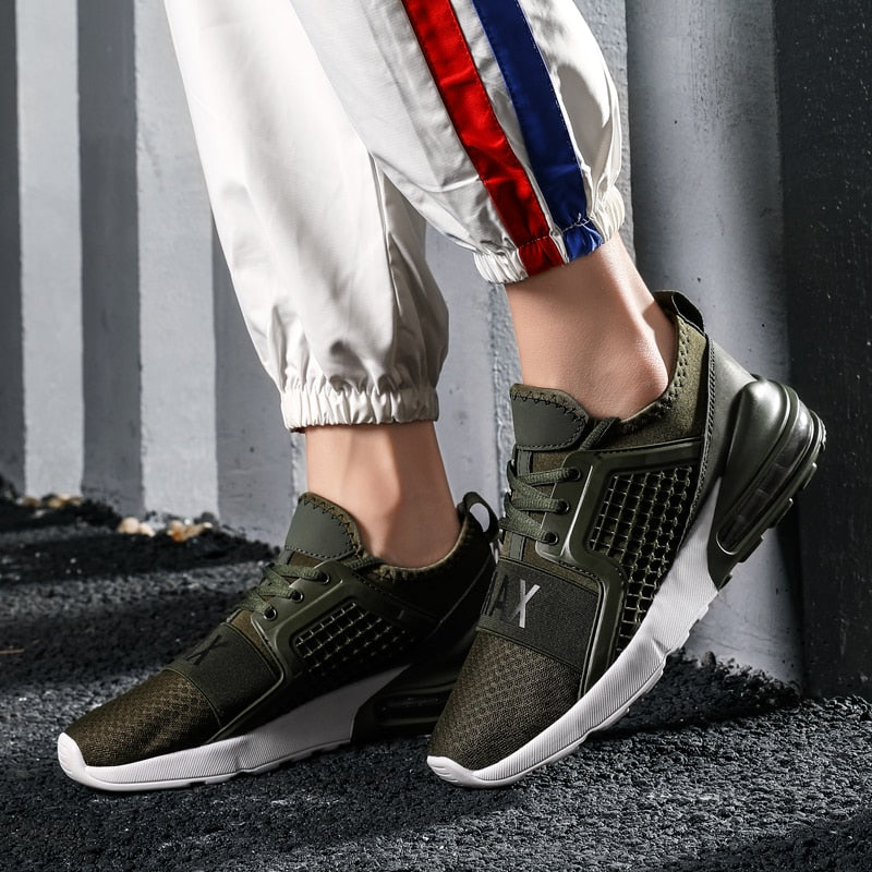 Men's breathable air cushion jogging shoes