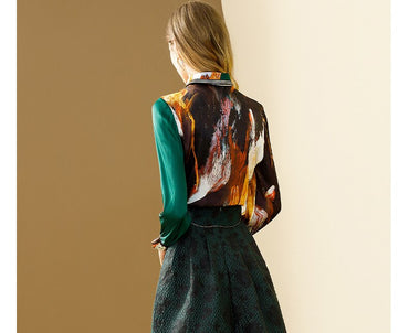 Long sleeve office blouse