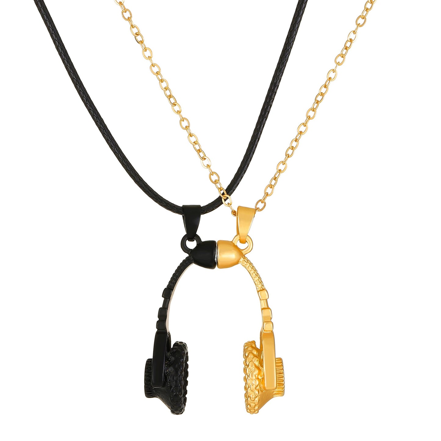 Earphones couple necklace Valentine's day gift