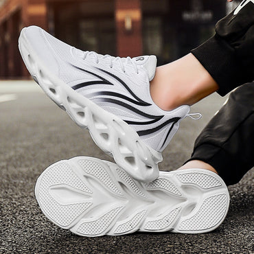 Men's flame printed sneakers