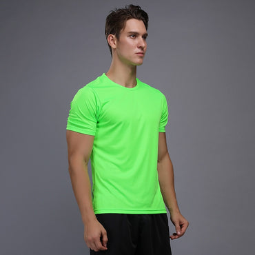 Men quick dry running t shirts