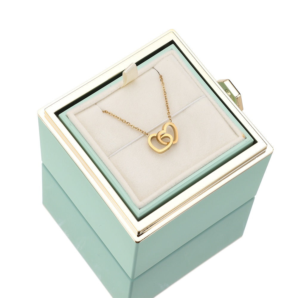 Stainless steel 18k gold plated necklace