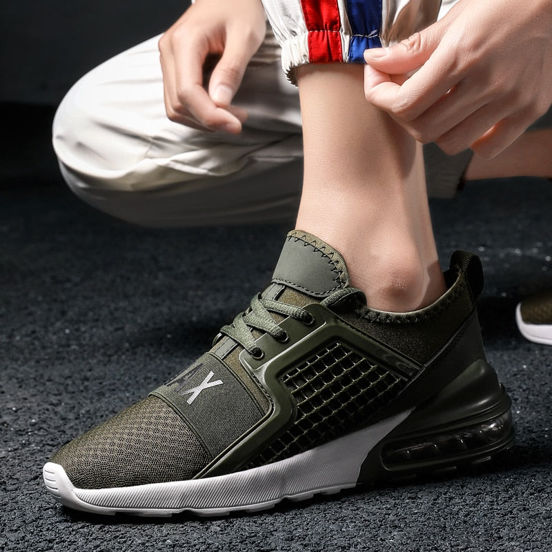 Men's breathable air cushion jogging shoes