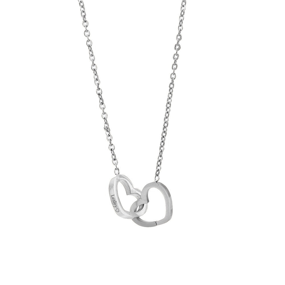 Stainless steel 18k gold plated necklace