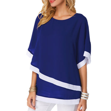 Batwing O Neck Women Summer Blouse