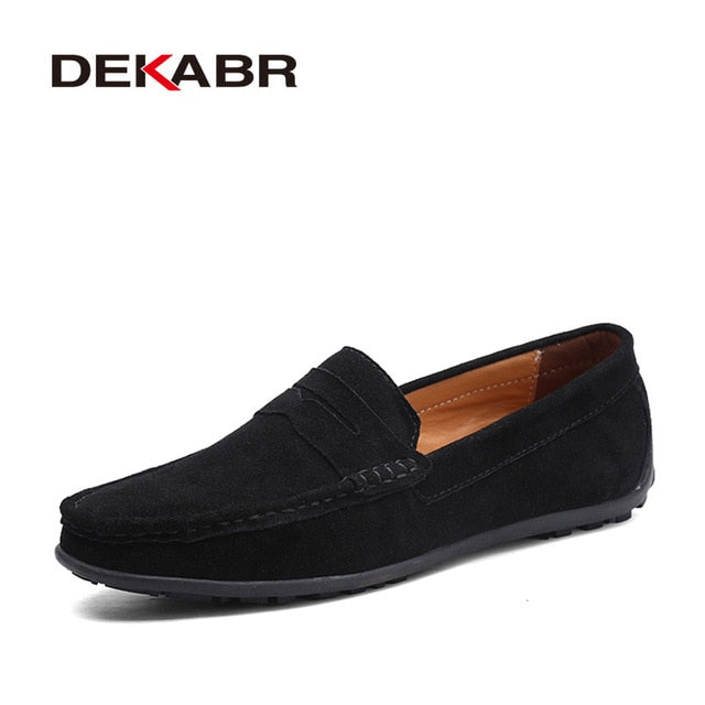 High quality leather flat shoe for men