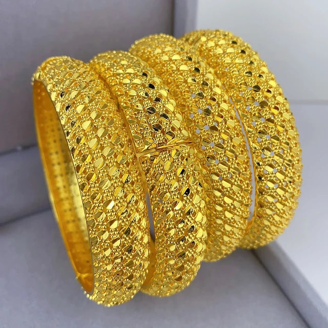 Luxury Gold Color Indian Design Bangles