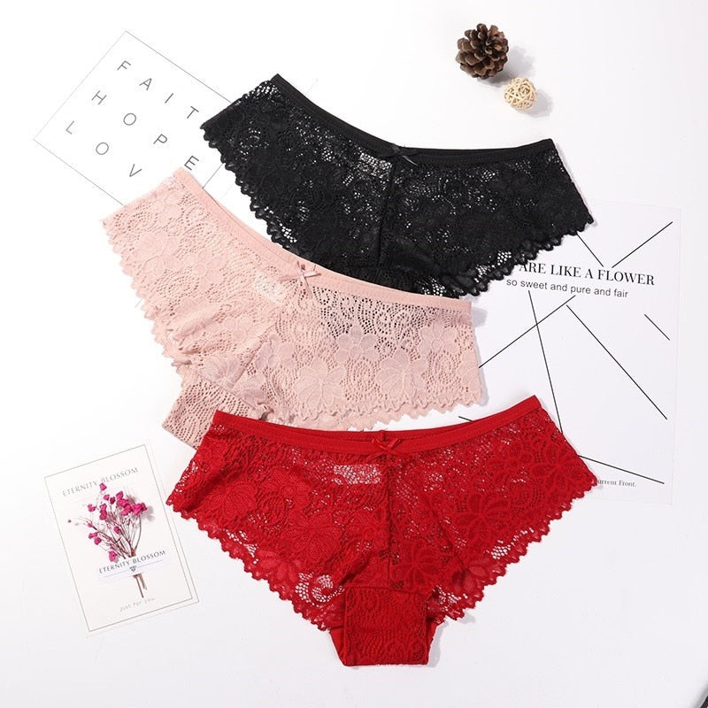 3 Pcs Breathable panties for woman