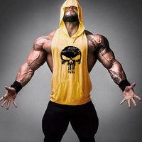 Skull Bodybuilding Stringer Tank Tops for Men