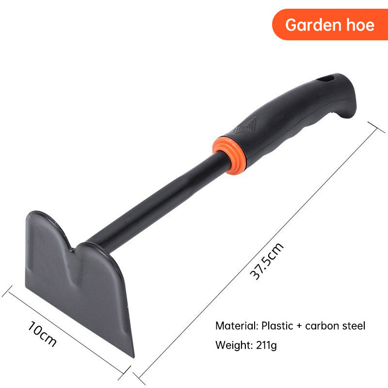 Black plastic handle garden tool