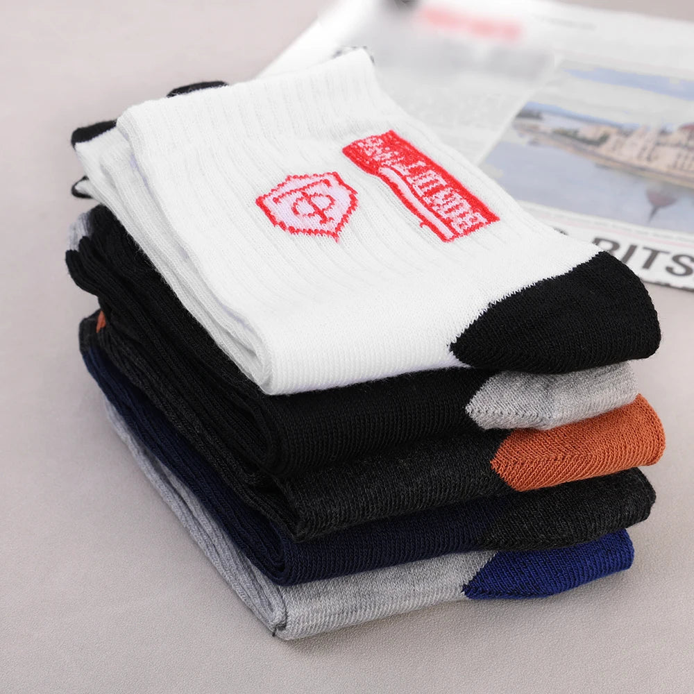 Breathable Cotton Crew Socks - Pack of 10 Pairs