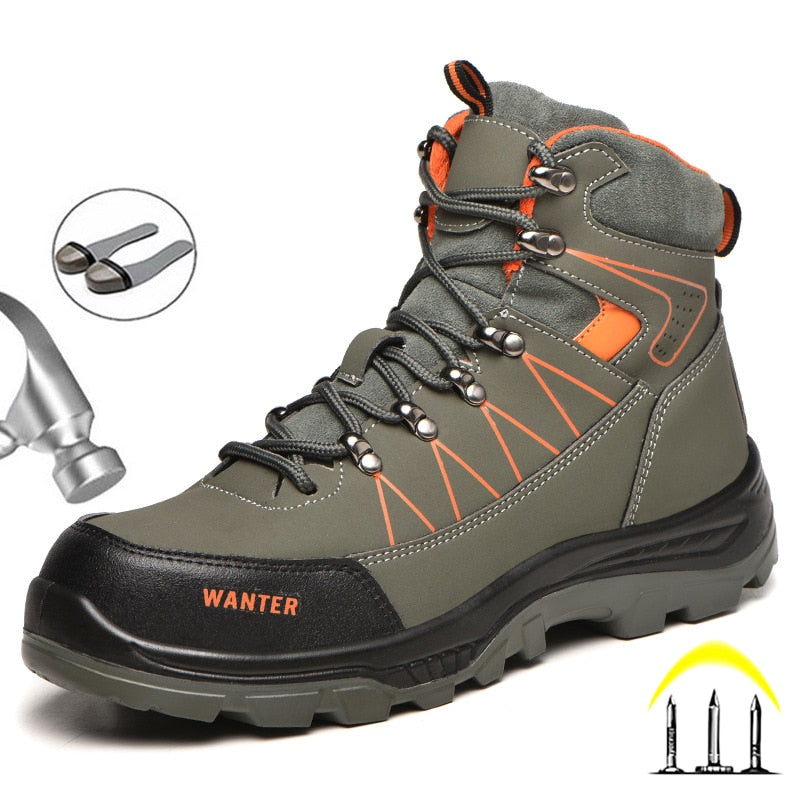 Steel toe safety shoes for men