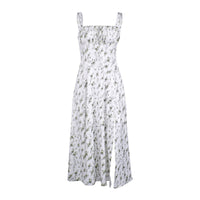 Women's floral printed backless summer dress