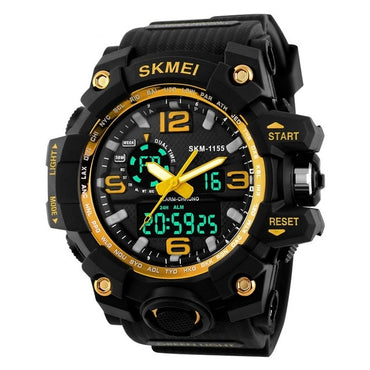 SKMEI Relogio Masculino Men Quartz Digital Watch 2 Time Military Army Sports Watches Waterproof Calendar Chronograph Wristwatch