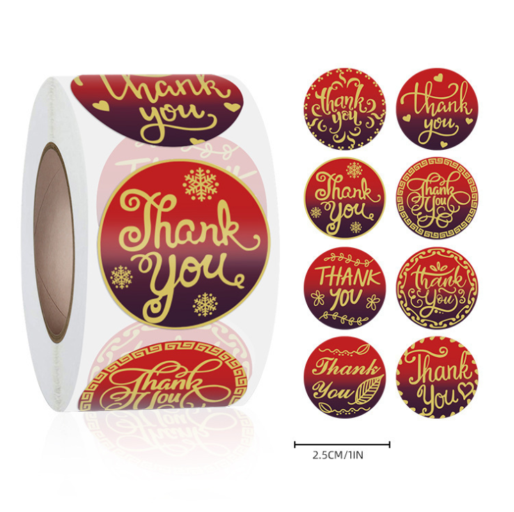 500pcs/roll Valentines Gift Bags Stickers