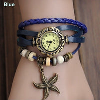 Ladies Starfish Bracelet Watch