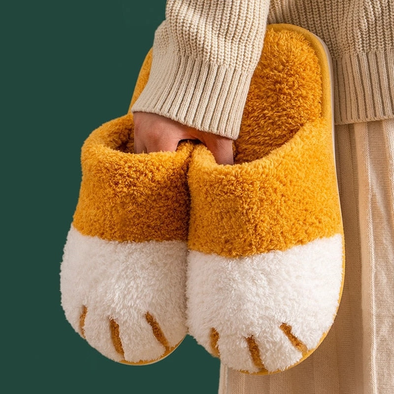 Winter Warm Fur Slippers for indoor