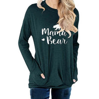 Mama bear style long sleeve t shirt