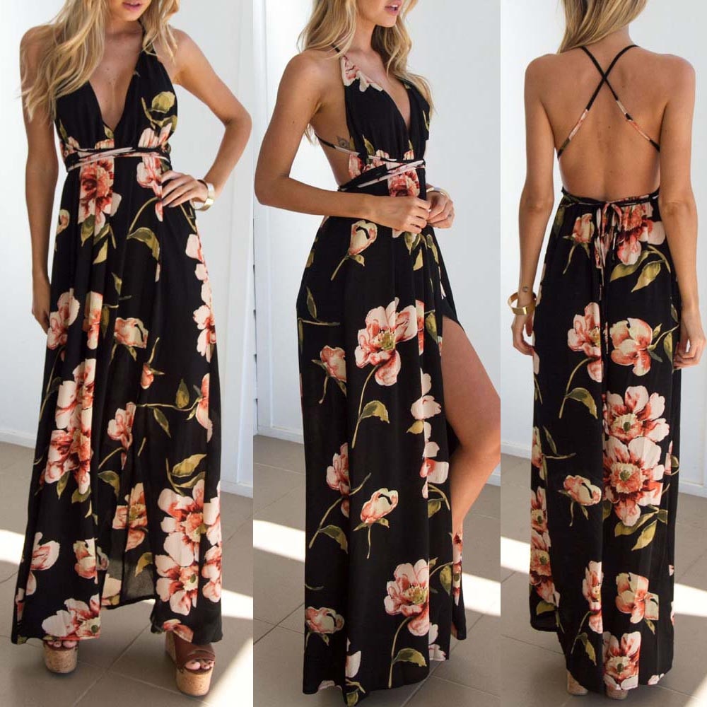 Boho Maxi Long Beach Party Dress