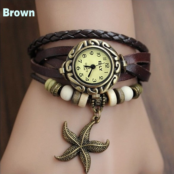 Ladies Starfish Bracelet Watch