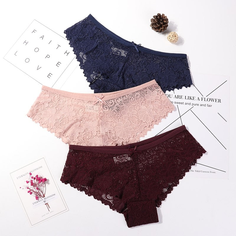 3 Pcs Breathable panties for woman