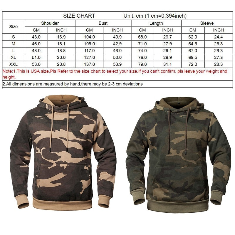 Camouflage fashion men hoodies