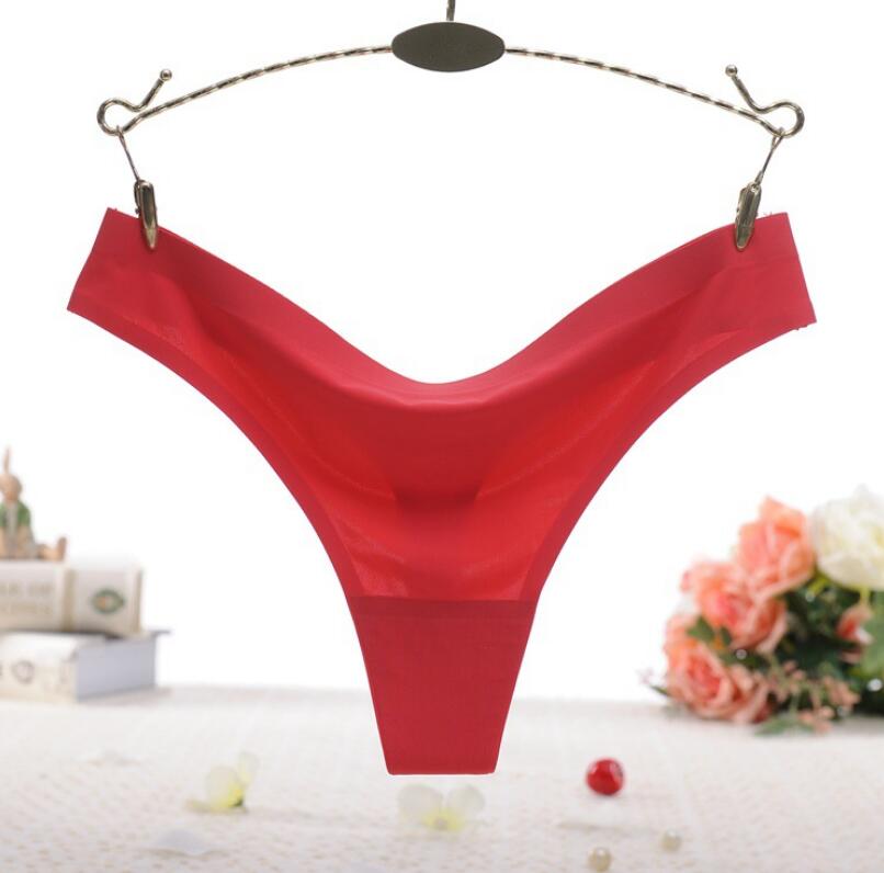 Women Silk Seamless  Thong Panty