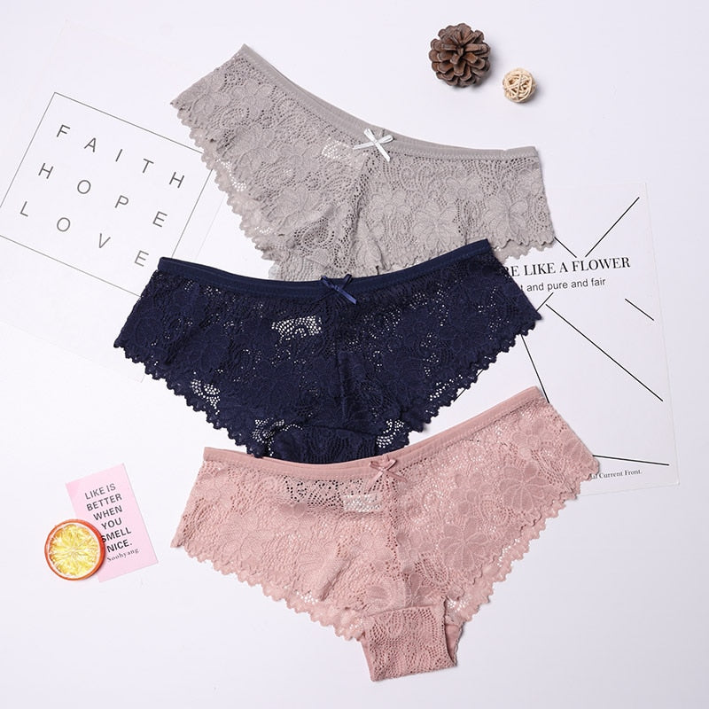 3 Pcs Breathable panties for woman