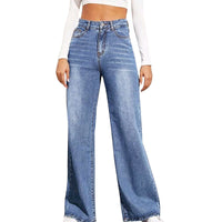 High Waist Loose Jeans For Women