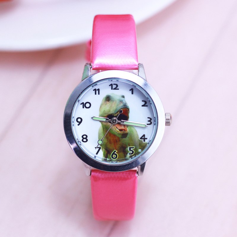 Children cool cartoon anime dinosaur quartz watches