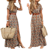 Bohemian style Printed long Dress