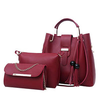 3 Pcs/Sets women leather handbags