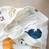 Cute cat print cotton skin friendly sleepwear