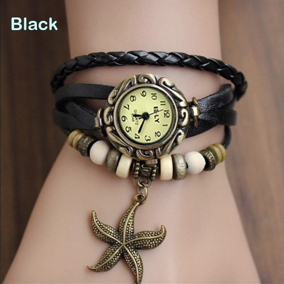 Ladies Starfish Bracelet Watch