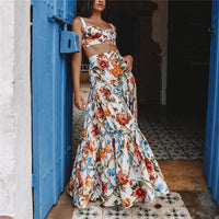 Bohemian Woman Printed Maxi Dress