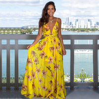 Women's Boho Floral Long Dress