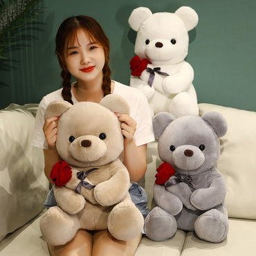 New rose teddy bear doll  Valentine's day gift