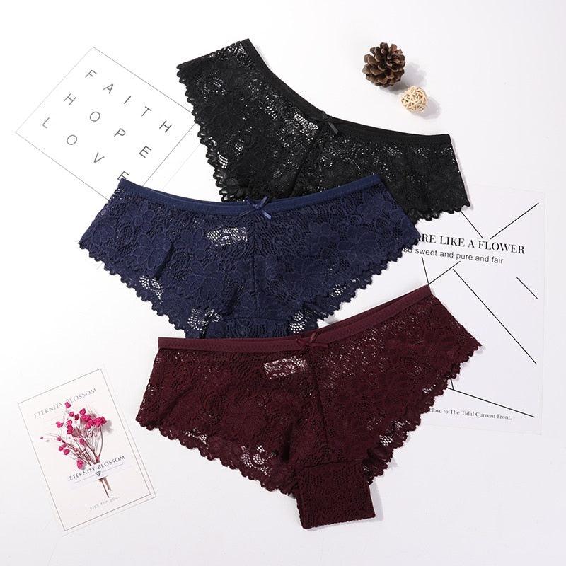 3 Pcs Breathable panties for woman