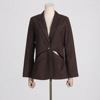 Coffee color Office Suit For Women