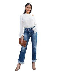 New casual women's denim jeans