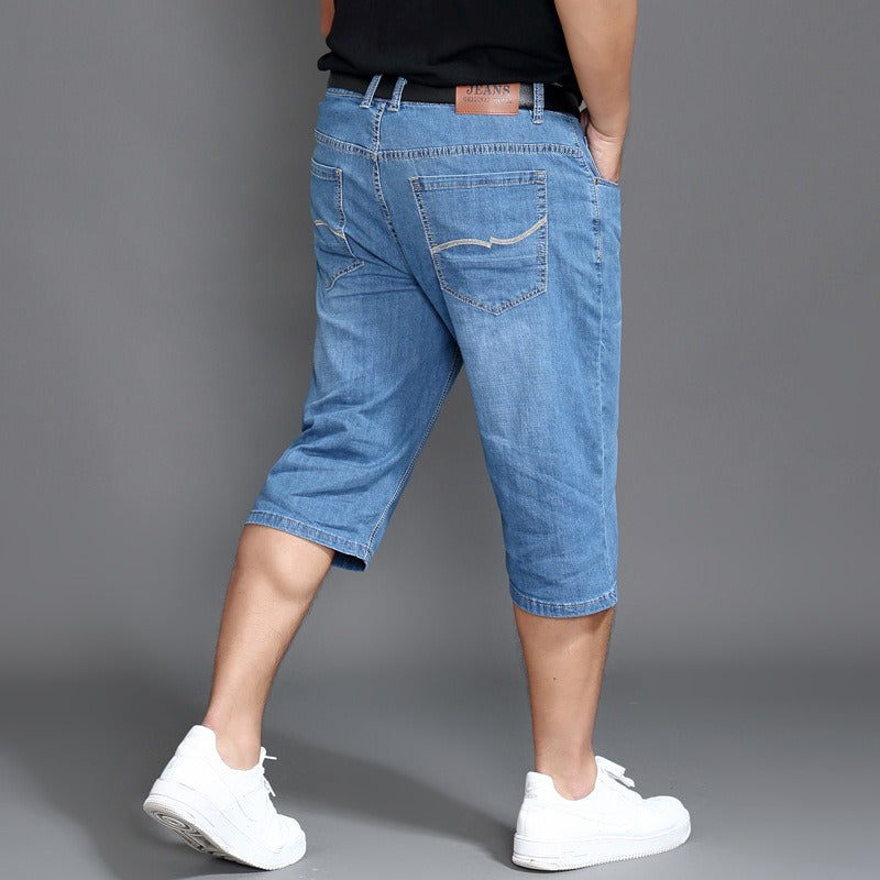 Denim shorts for men