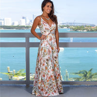 Women's Boho Floral Long Dress