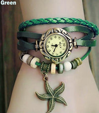 Ladies Starfish Bracelet Watch