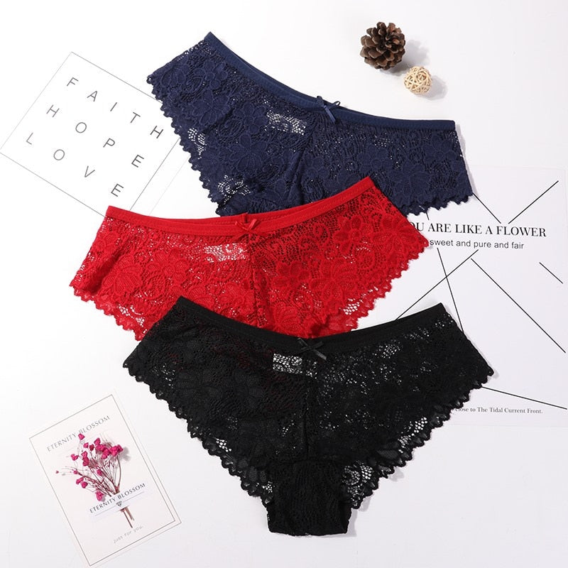 3 Pcs Breathable panties for woman