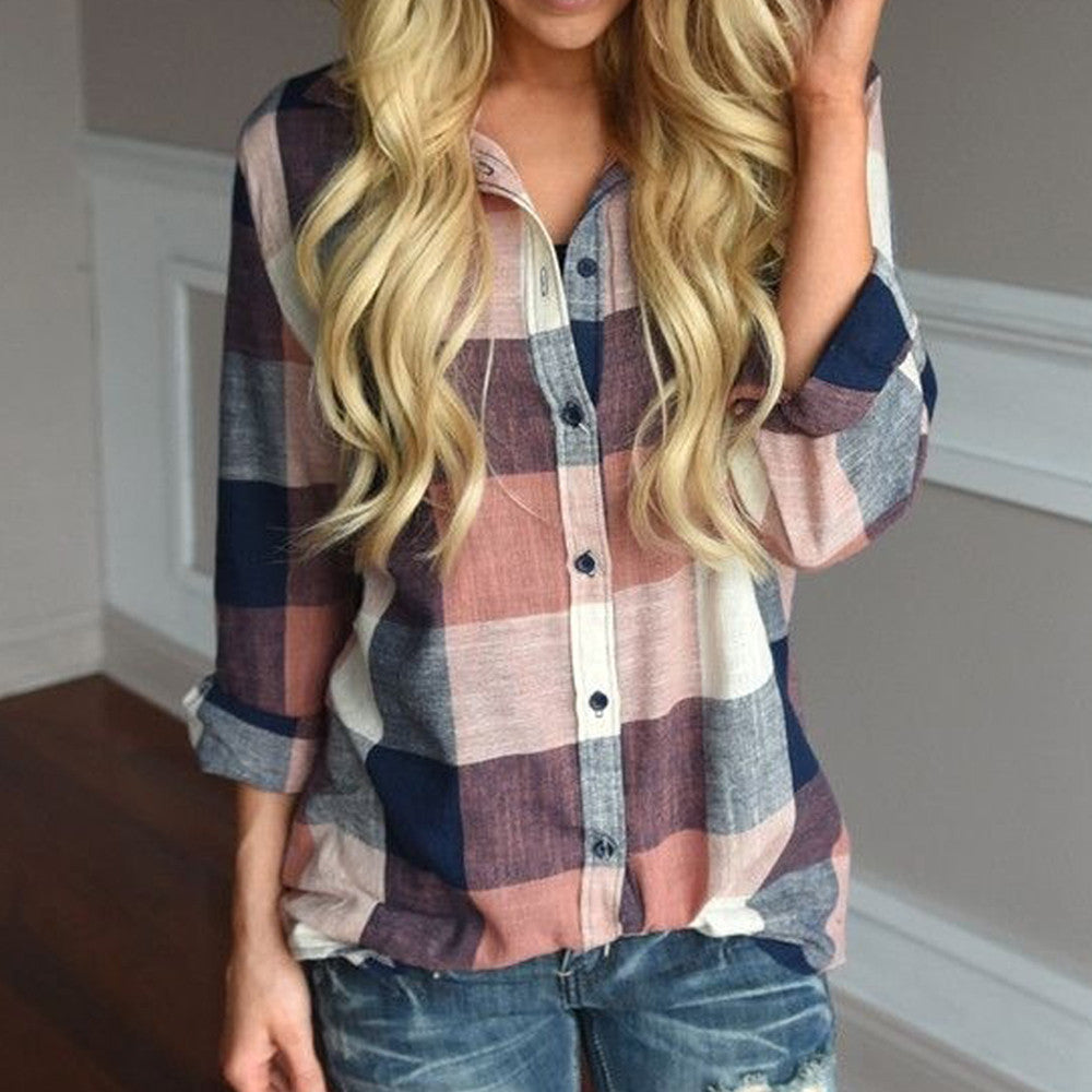 Long sleeve casual blouse