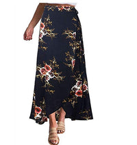 Bohemian style irregular split beach summer skirt