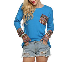 Long sleeve O-neck casual T-shirts