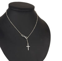 Small Gold Cross Pendant Necklace